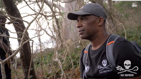 Ali Mohammed lors d'une patrouille conjointe Sea Shepherd/ ASVM