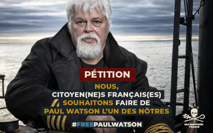 Paul Watson nationalité française pétition macron